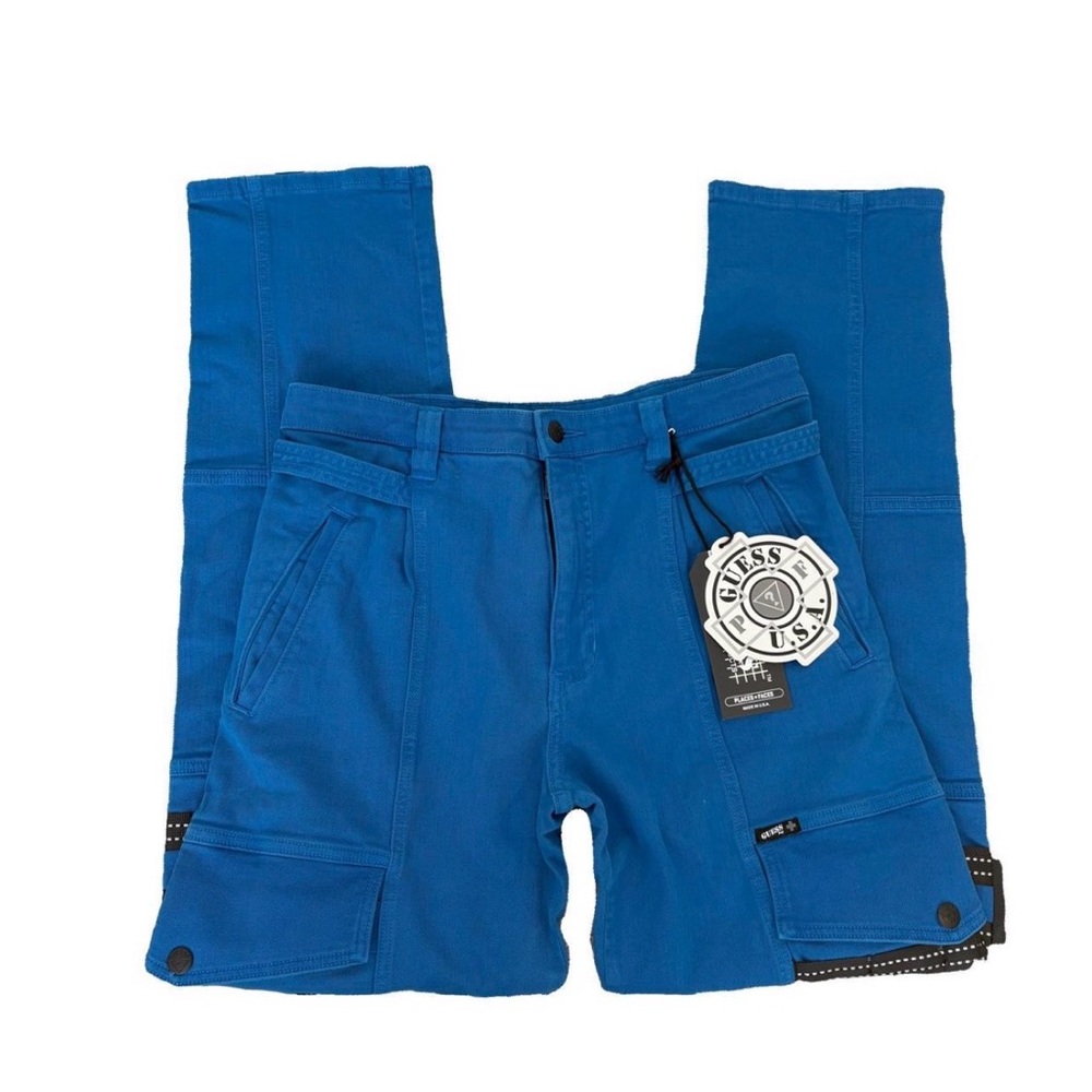 Guess x Places + Faces cargo pants with reflective patches